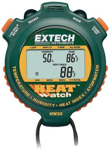 Extech HW30 Feuchtigkeits-/Temperatur-Stoppuhr 1% rF 99% rF