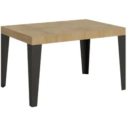 Itamoby Ausziehtisch 140/224x80cm Flame Natur Eiche anthrazit Beine