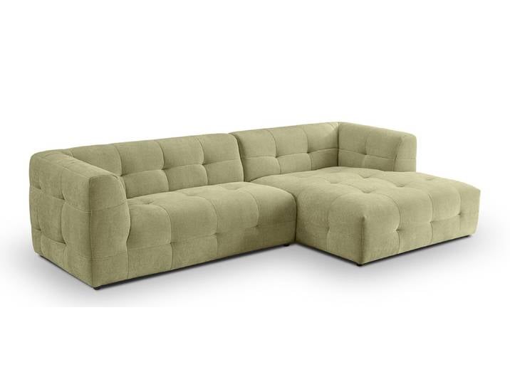 Ecksofa Polstersofa Tenso rechts , 292cm , Webstoff , grün