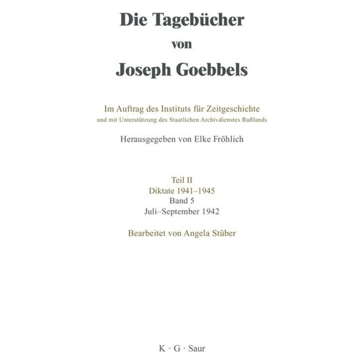 De Gruyter Juli - September 1942 (Deutsch, Hardcover, Angela Stüber) (67833781)