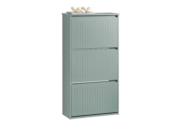 SoBuy FSR165-H étagère à chaussures à 3 rabats meuble à chaussures étagère à chaussures étroite avec 6 surfaces d'étagère commode à chaussures