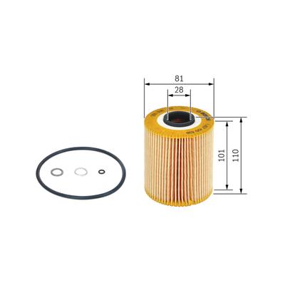 BOSCH Ölfilter 1457429638 Filtereinsatz 110mm für BMW