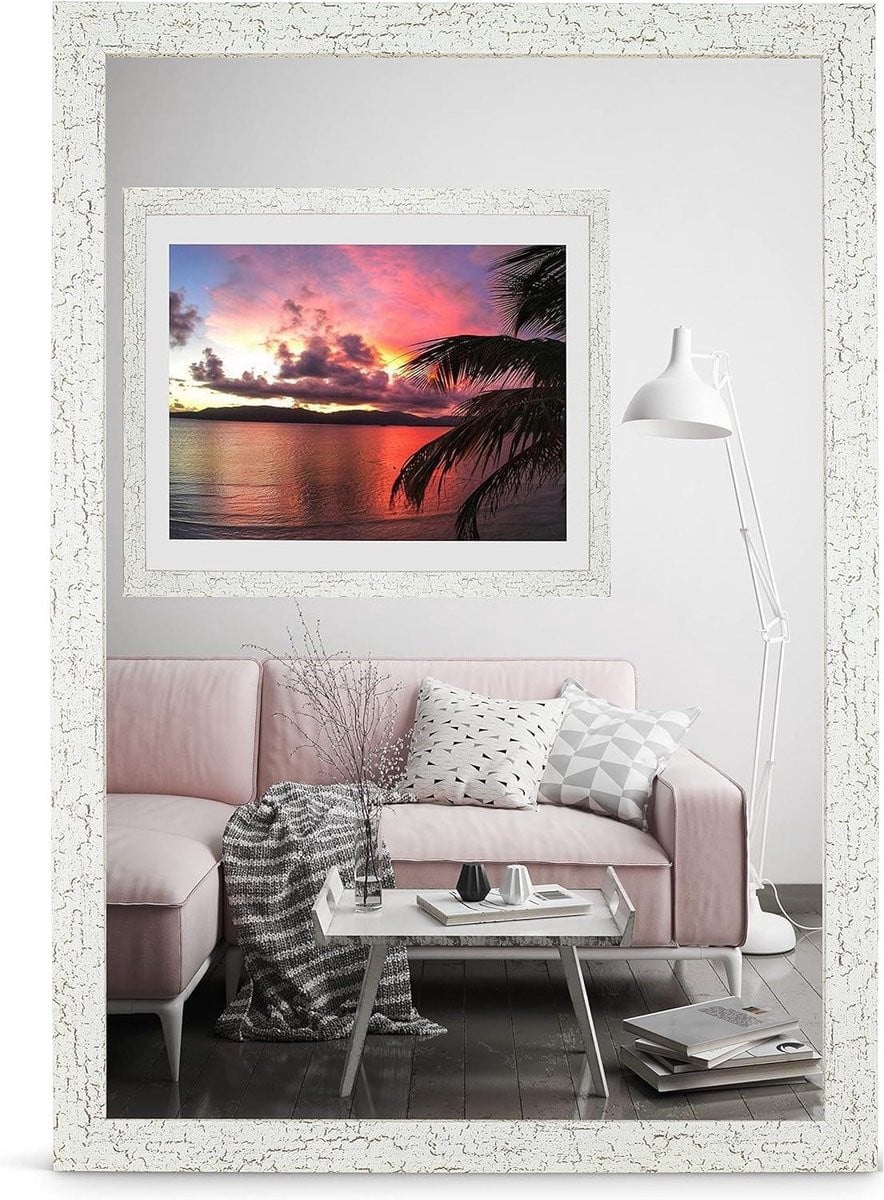 Alice Fotolijst - Decoratieve Vintage Lijst voor Muurdecoratie - Shatter-proof Acrylglas - 28 x 35 cm