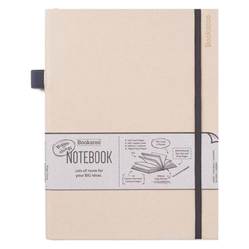 Peter Pauper Bookaroo Notizbuch Journal gross - Creme (Liniert, Weicher Einband) (48986259)