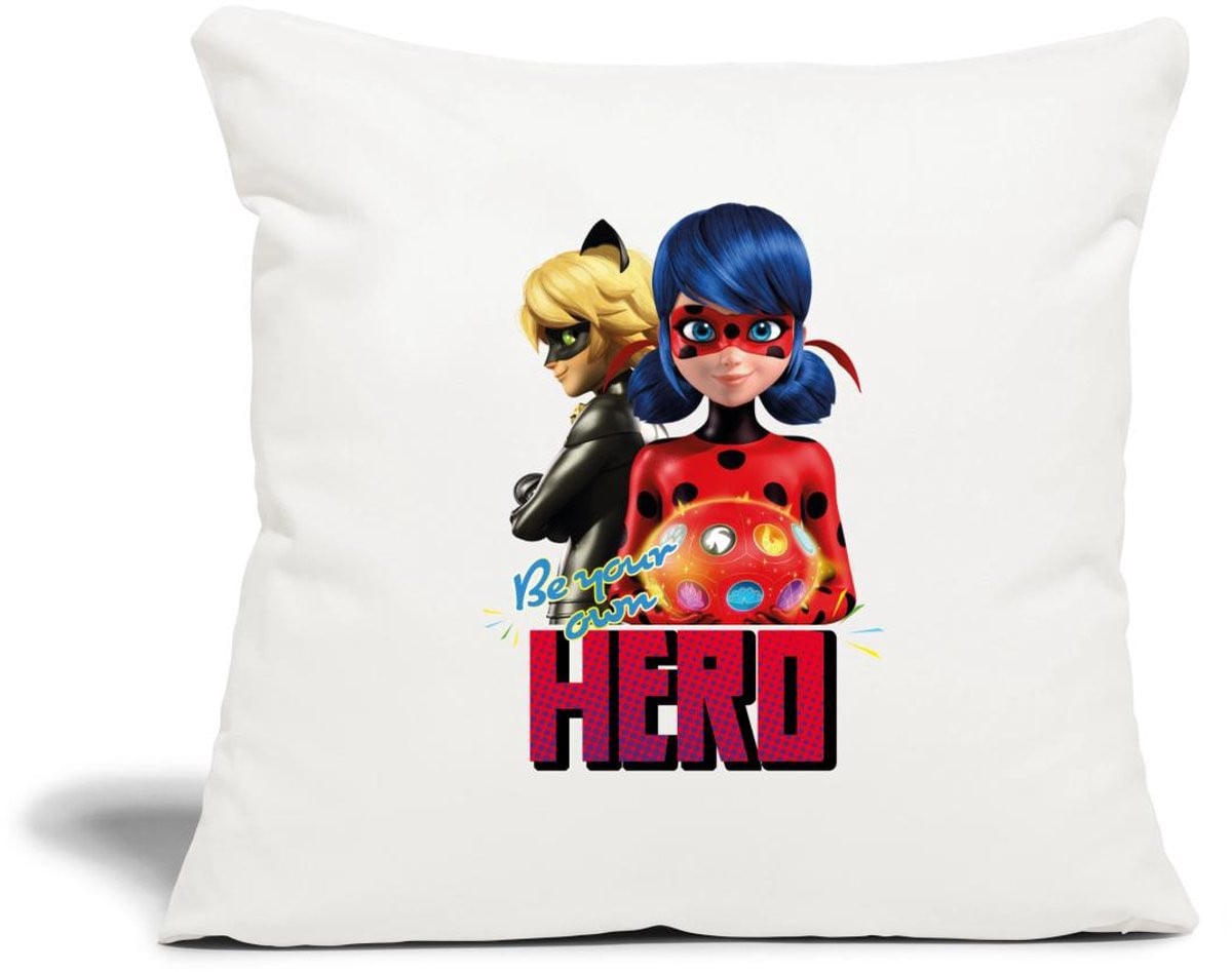 Spreadshirt Miraculous Be Your Own Hero Sierkussenhoes