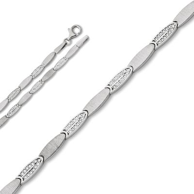 Silberkette ONE ELEMENT "Zirkonia Halskette aus 925 Silber" Gr. 42, silber, Halsketten, Damen, 42, Silber 925 (Sterlingsilber), Silberkette, Fein gefertigt – ein Zeichen mit besonderer Bedeutung