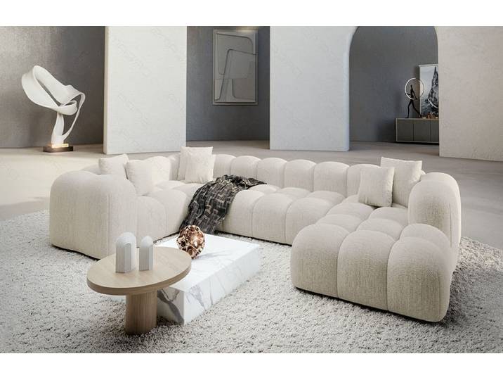 Stoff Wohnlandschaft Formentera U-Form