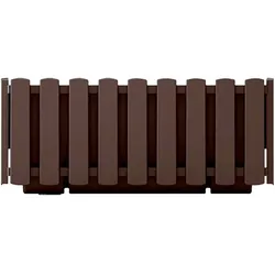 Prosperplast - BOARDEE FENCYCASE Balkon-Pflanzgefäß – 38 x 18 x 16,2 cm in braun farbe