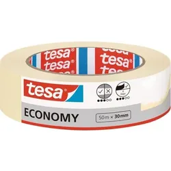 tesa Abdeckband Economy Beige 30 mm (B) x 50 m (L) Krepppapier