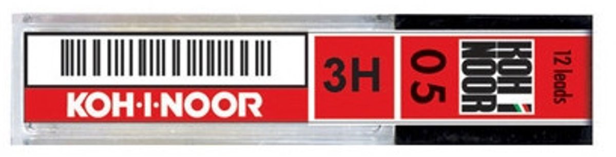 Koh-I-Noor E205-3H potloodstift Zwart