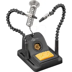 GOOBAY 76561 - Platinenhalter, mit 2 flexiblen Armen, Lötkolbenhalter