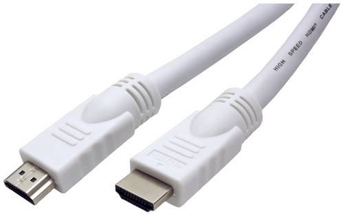 Value HDMI Anschlusskabel HDMI-A Stecker 20.00m Weiß 11.99.5720 Geschirmt HDMI-Kabel