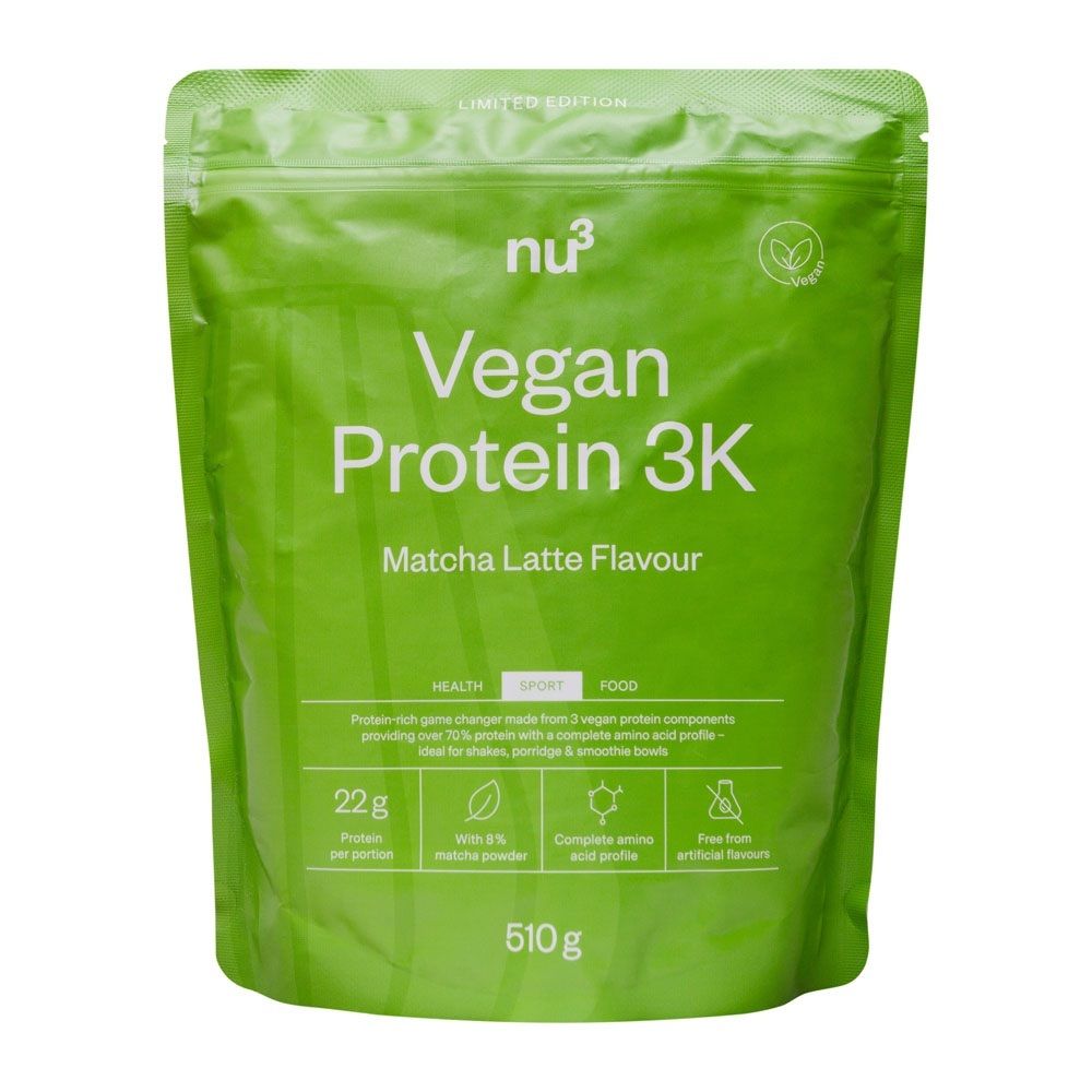 nu3 Vegan Protein 3K Matcha Latte 510 g Pulver