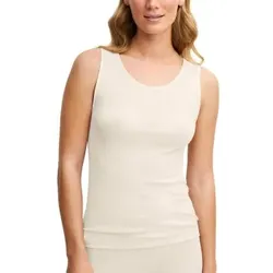 Calida True Confidence Ribbed Tank Top Perlweiß Large Damen