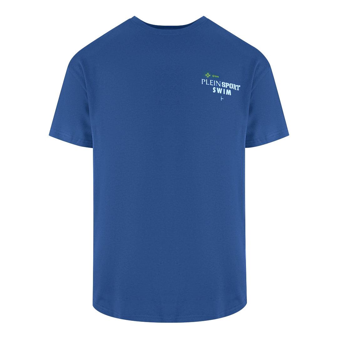 Kurzarm-T-Shirt in Dunkelblau