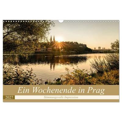 Ein Wochenende in Prag (Wandkalender 2027 DIN A3 quer), CALVENDO Monatskalender