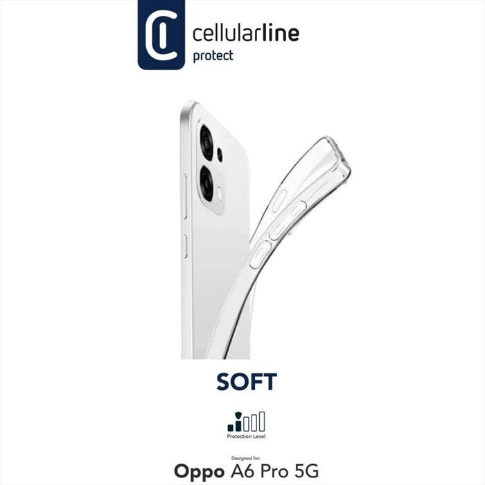 Cellular Line Cover Soft Per Oppo A6 Pro 5g-trasparente