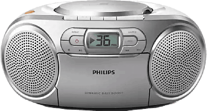 REACONDICIONADO Seminuevo Muy bueno Radio CD - Philips AZ127/12, CD, CD-R y CD-RW, FM