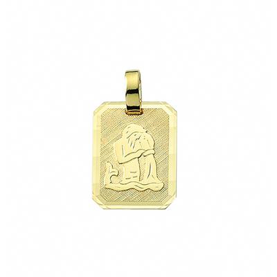 Sternzeichenanhänger ADELIA´S "Sternzeichen Anhänger Wassermann 333 Gold ( 8K )", gold, Schmuckanhänger, Damen, Wassermann, Gold, Goldanhänger Wassermann