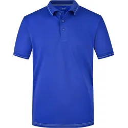 James & Nicholson Herren Jersey Stretch Polo JN569 royal/white M
