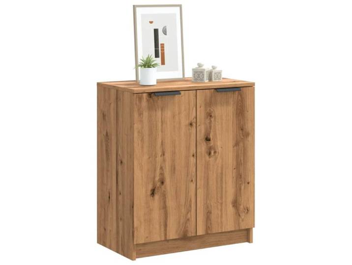 Armoire à chaussures - Chêne artisanal - 2 portes - Bois d'ingénierie - Style contemporain