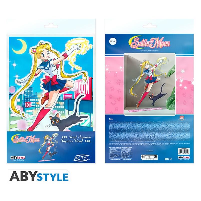 Abystyle Sailor Moon Acryl Diorama: Sailor Moon & Luna 24cm (62163)