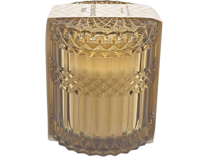 Kerze Natural & Feminine Glamour Gelb Wachs/Glas 14 cm - Farbe: amber - Material: Glas/Wachs - Kerze