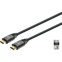 MANHATTAN 355933 - Ultra High Speed HDMI Kabel 48 GBit/s 8K 60 Hz schwarz 1 m