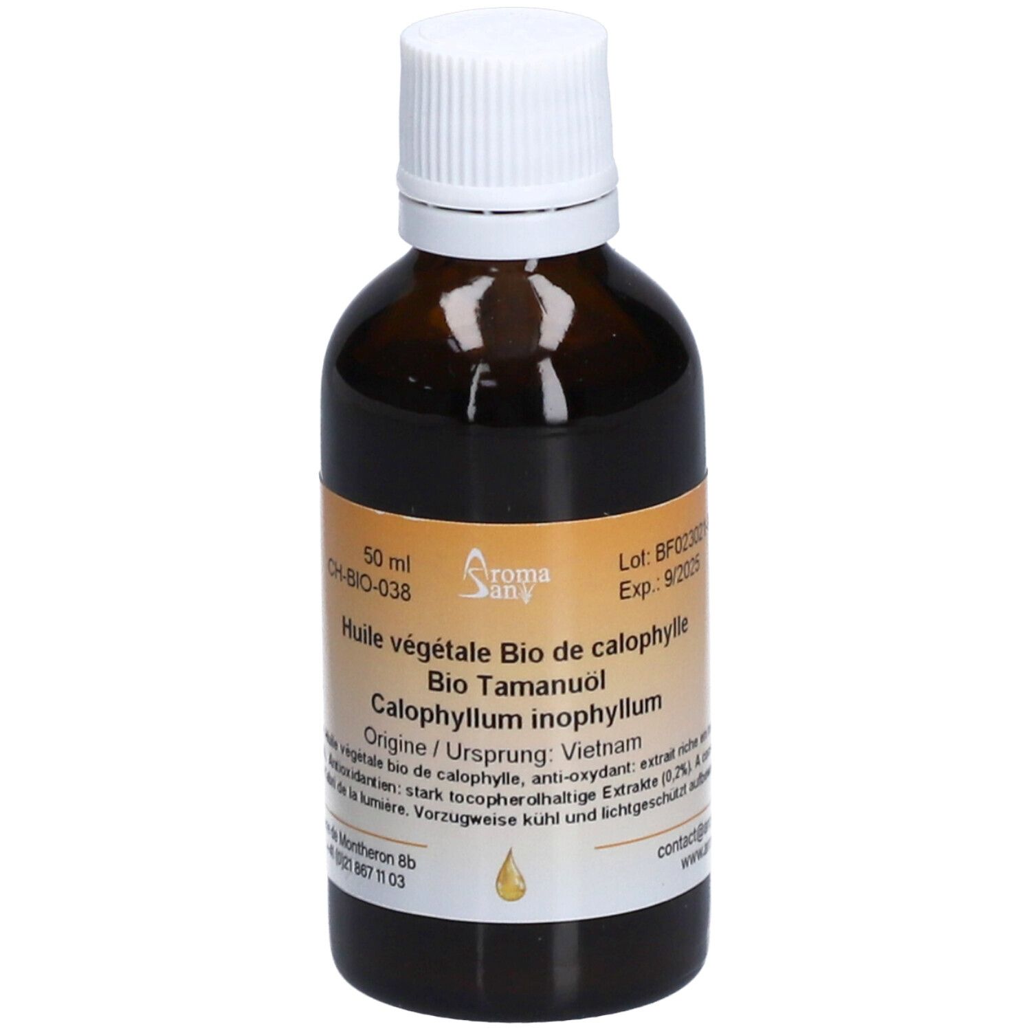 Aromasan Tamanu Öl Bio 50 ml Ätherisches