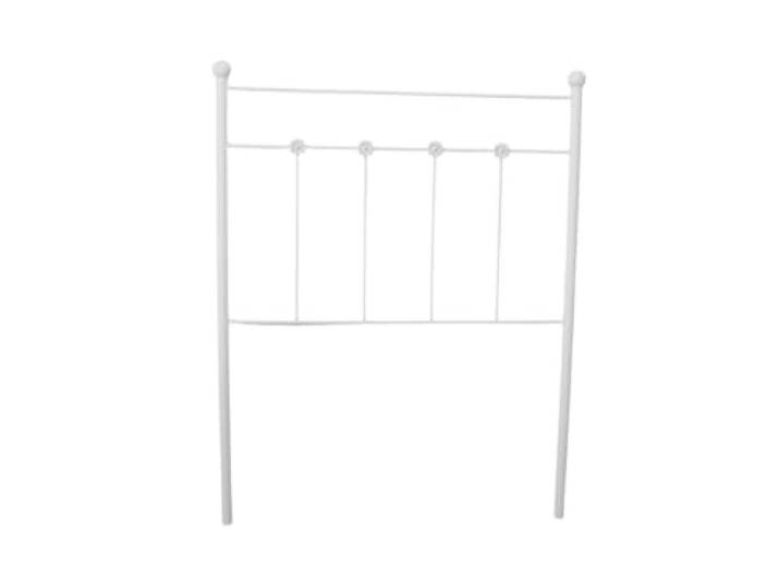 Matris Kopfteil aus Schmiedeeisen, für 90 cm breite Betten, Eisen, 98 x 125 x 4 cm, Weiß, hergestellt in Spanien