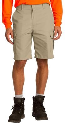 Red Kap PT66 Industrial Cargo Short in Khaki size W30   Cotton/Polyester Blend