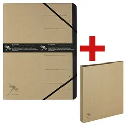 Pagna Ordnungsmappe »Pur - 7 Fächer« inkl. Ringbuch A4 »Pur« beige, 24.5x32x0.4 cm