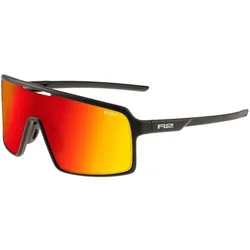 R2 Winner Fahrradbrille matt schwarz/grau