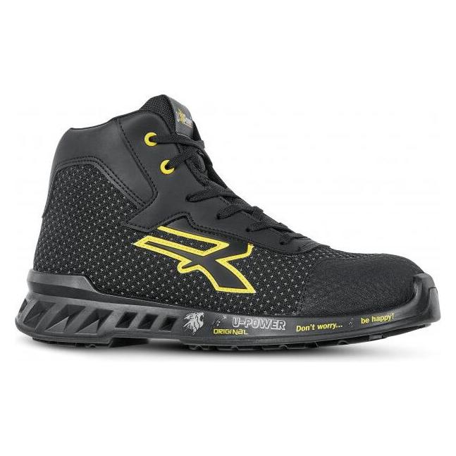 Upower Joe Schwarz Gelb Hohe Schuhe Nummer (39) (UPRV10014-Black.Yellow)