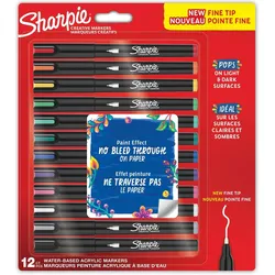 Sharpie, Marker, - Creative Acrylic 12-Blister - Assorted Colours - Fine Tip (2212913) (12x)