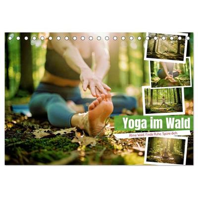 Yoga im Wald (Tischkalender 2027 DIN A5 quer), CALVENDO Monatskalender