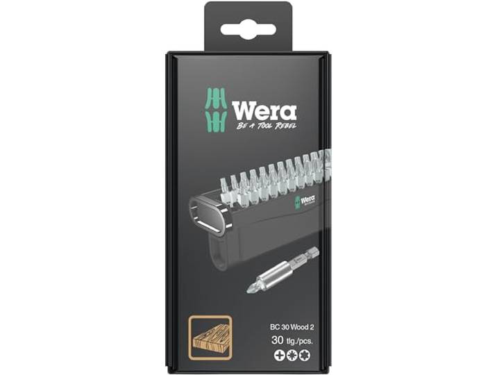 Wera 05057438001 Bit-Check 30 Wood 2 SB, 30-delig