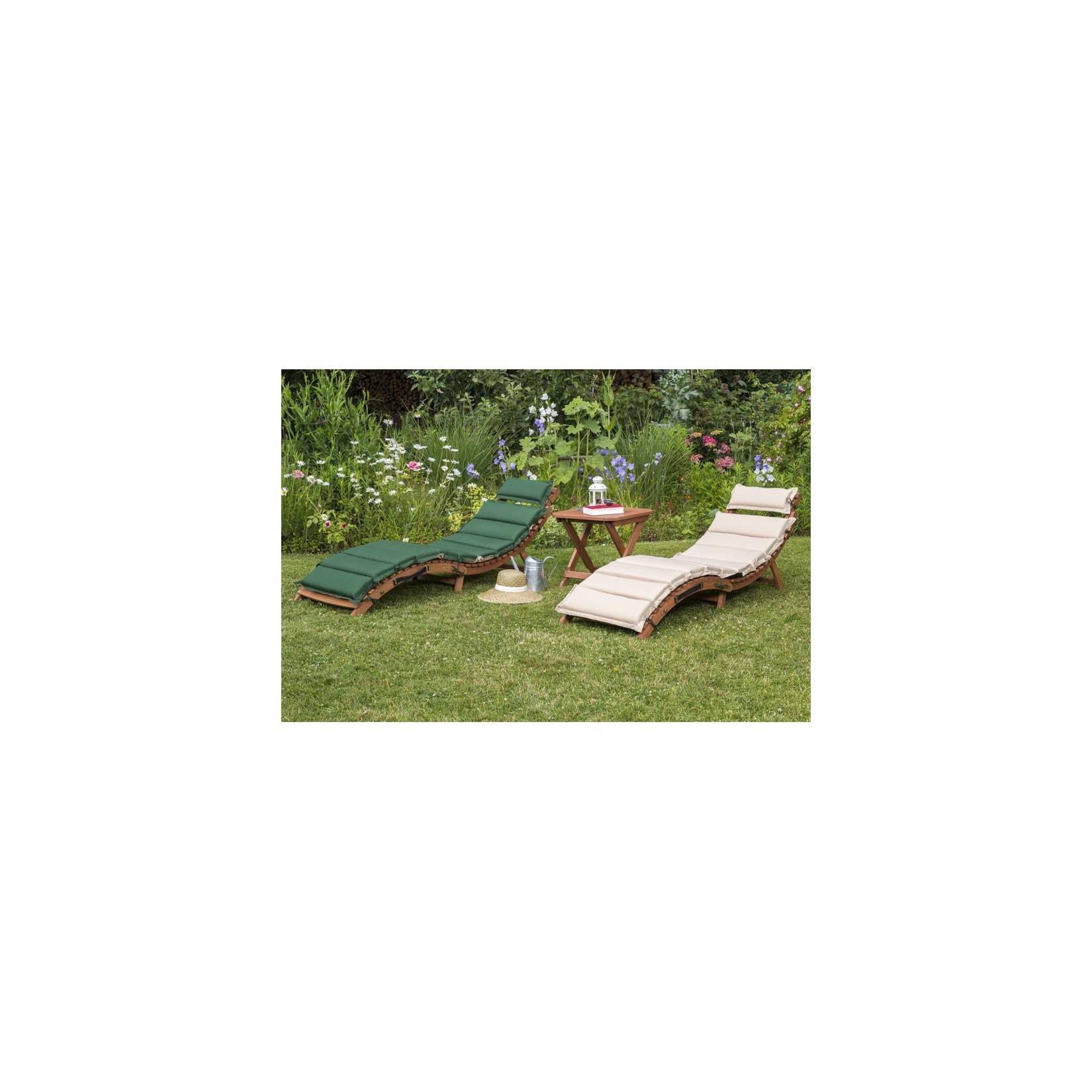 Merxx 5tlg. Ipanema Liegen Set grün/beige