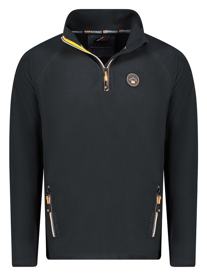 Geographical Norway Fleecepullover in Schwarz - M