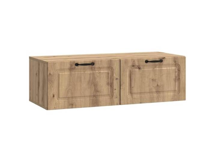 KGHERMDF Wandmontierter TV-Schrank 98 x 41 x 30 cm Artisan-Eiche Stabile Konstruktion, Kabelmanagement, vielseitige Regale, platzsparendes Design