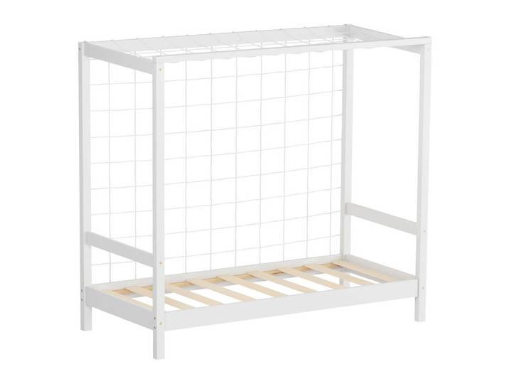 Ml-Design Kinderbett Fußballtor 70x140 cm Weiß, Holz, Kiefer, Sport, Rechteckig, 70x140 cm, Babymöbel & Kindermöbel, Kinderzimmer & Jugendzimmer, Kinderbetten