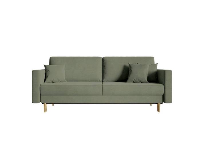 SCHLAFSOFA Valico Salbeigrün hydrophober Samt