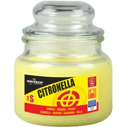 Weitech Zitronella Kerze, 90 g für 25 Stunden - zur Abwehr von Mücken