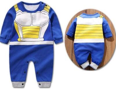 Uplift Essentials Baby Anime Inspired Romper Costume For Newborns And Toddlers 90 vegetta