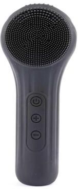 DynamicDeals GlowTherm Silicone Face Scrubber Heated Facial Cleansing Brush With Speed Sonic Massage black