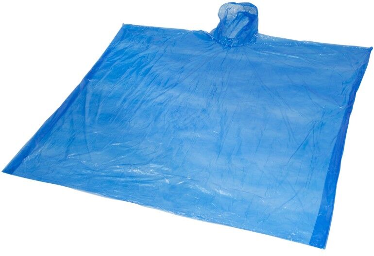 Poncho de pluie jetable personnalisable Ziva Bleu Royal