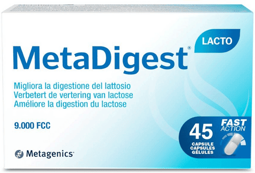 Metagenics Metadigest Lacto Integratore Digestione Lattosio 45 capsule