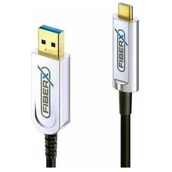 Purelink FiberX Serie - USB 3.1 Glasfaser Kabel - USB-A USB-C - 40m (USB 3.2 Gen 1, USB 3.2 Gen 2, 4.50 W), USB Kabel