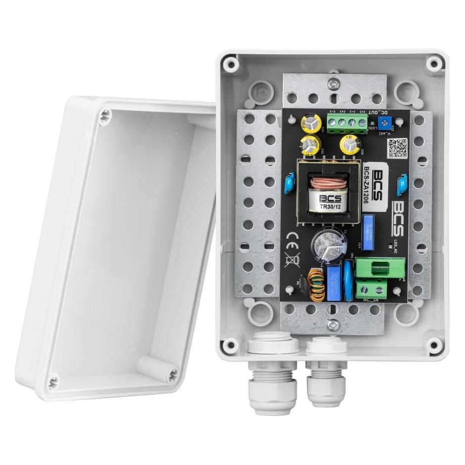 BCS BCS-ZA1206/S Zasilacz impulsowy 12 V 6 A do zasilania systemów CCTV (BCS-ZA1206/S)