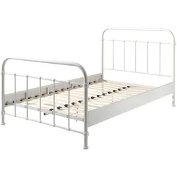 METALLBETT Karlyn 210x111x129 aus Metall in Weiß